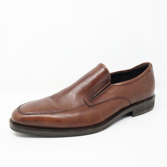 Ecco Calcan Slip On Leather Loafers Comfort Shoes